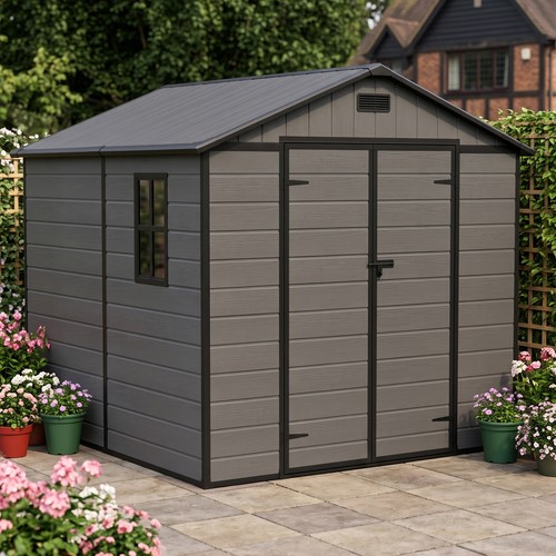 Plastic garden shed - 8x4, 8x6