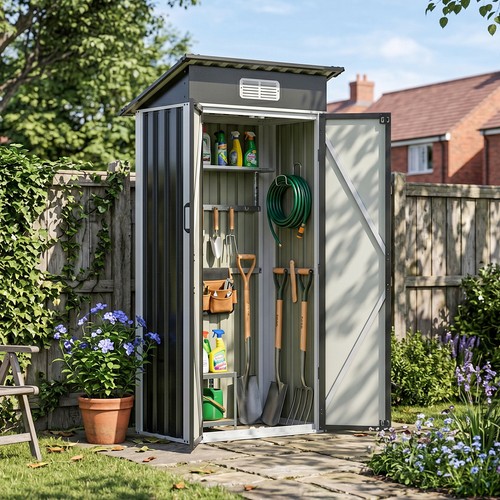 3x2ft metal garden shed - metal,