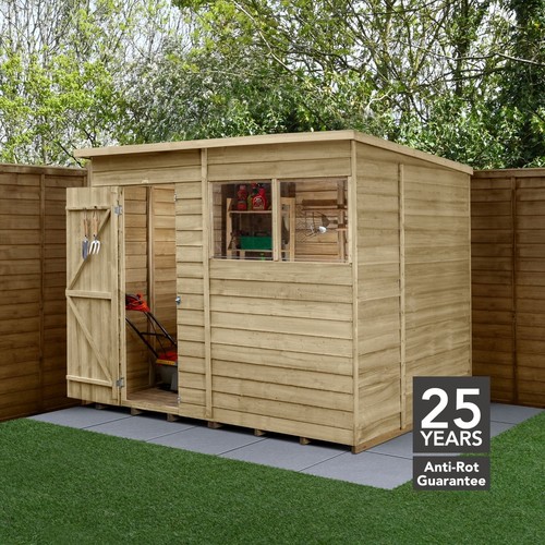 Forest 4life 8x6 pent shed - pent,