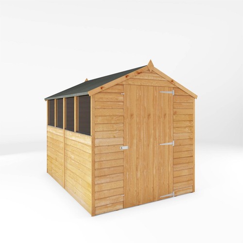 Overlap garden sheds - garden,