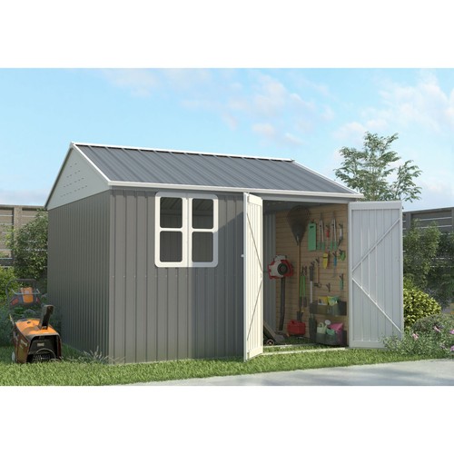 Garden shed 10x10ft steel apex - garden,
