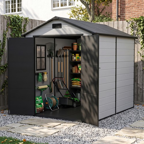 Plastic garden shed 6x8 6x6 - garden,