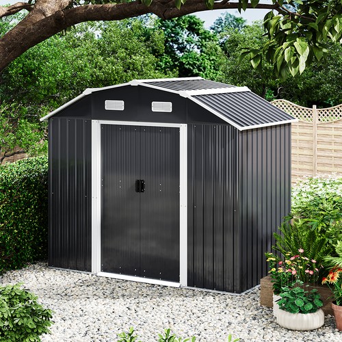 5x4ft metal garden shed - 7.5x4ft,