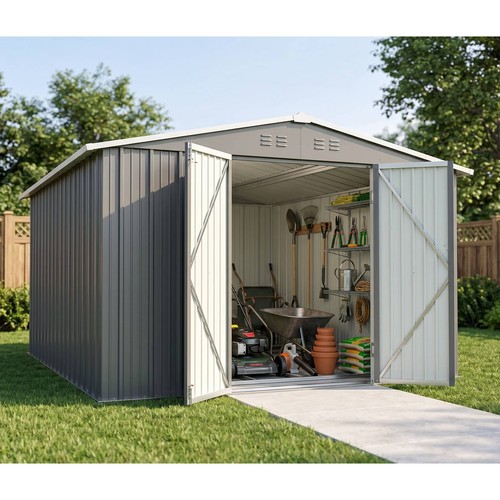 Garden shed 10x12ft metal - garden,