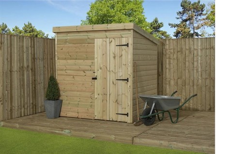 Second pent garden shed - shed, 6x3