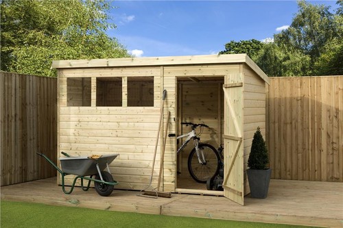 Second pent garden shed 10x5 - pent,