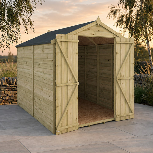8x6 wooden garden sheds - garden,
