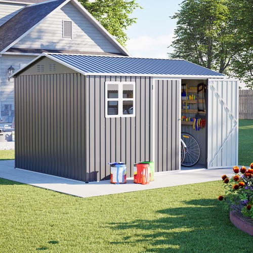 10x8ft garden shed metal - garden,