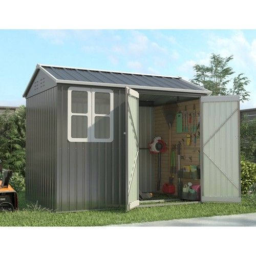 Garden shed 8x6ft steel - 8x6ft,