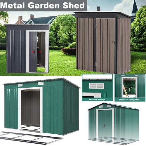 Metal garden shed 3x5ft - garden, 4x6ft