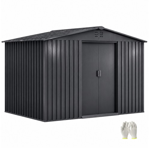 6ft garden storage shed - x,