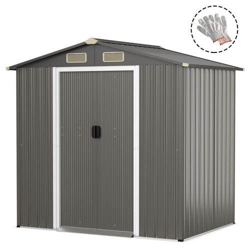 Galvanised steel shed - steel,