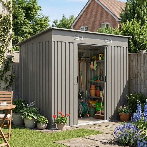 4ft metal shed - x,