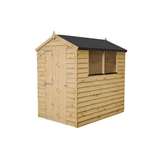 6x4 wooden garden shed - wooden, overlap