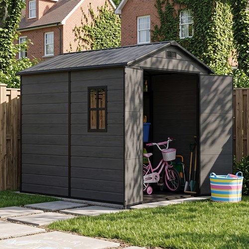 Grey wood grain plastic garden - wood,