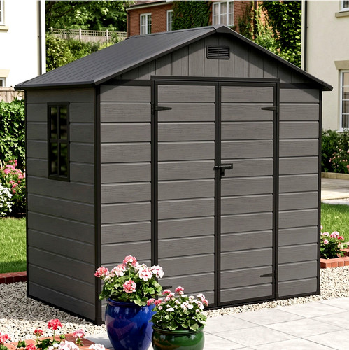 8x4ft garden shed plastic - 8x4ft, plastic-tool