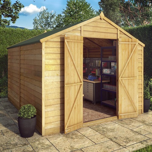 10x8 wooden garden shed - garden, apex