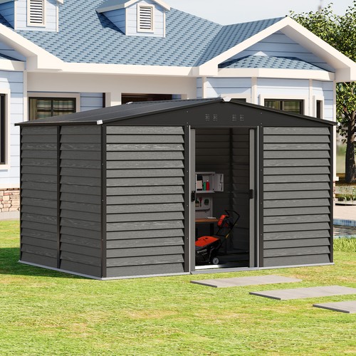 Metal garden shed 10 x - metal, 7,