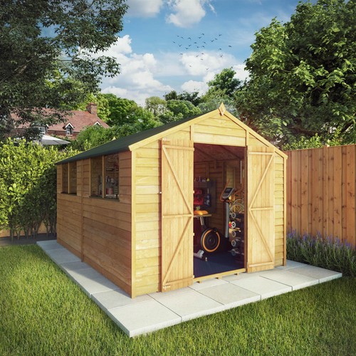 12x8 wooden garden shed - wooden,